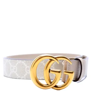 625839 GG Marmont Supreme/Leather Belt Size 90/36