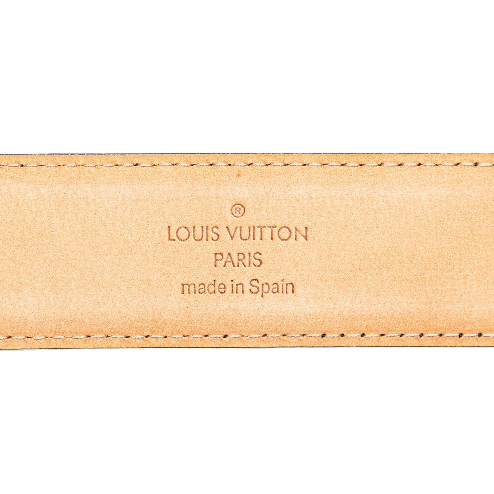 Black Louis Vuitton Ceinture Classic Belt