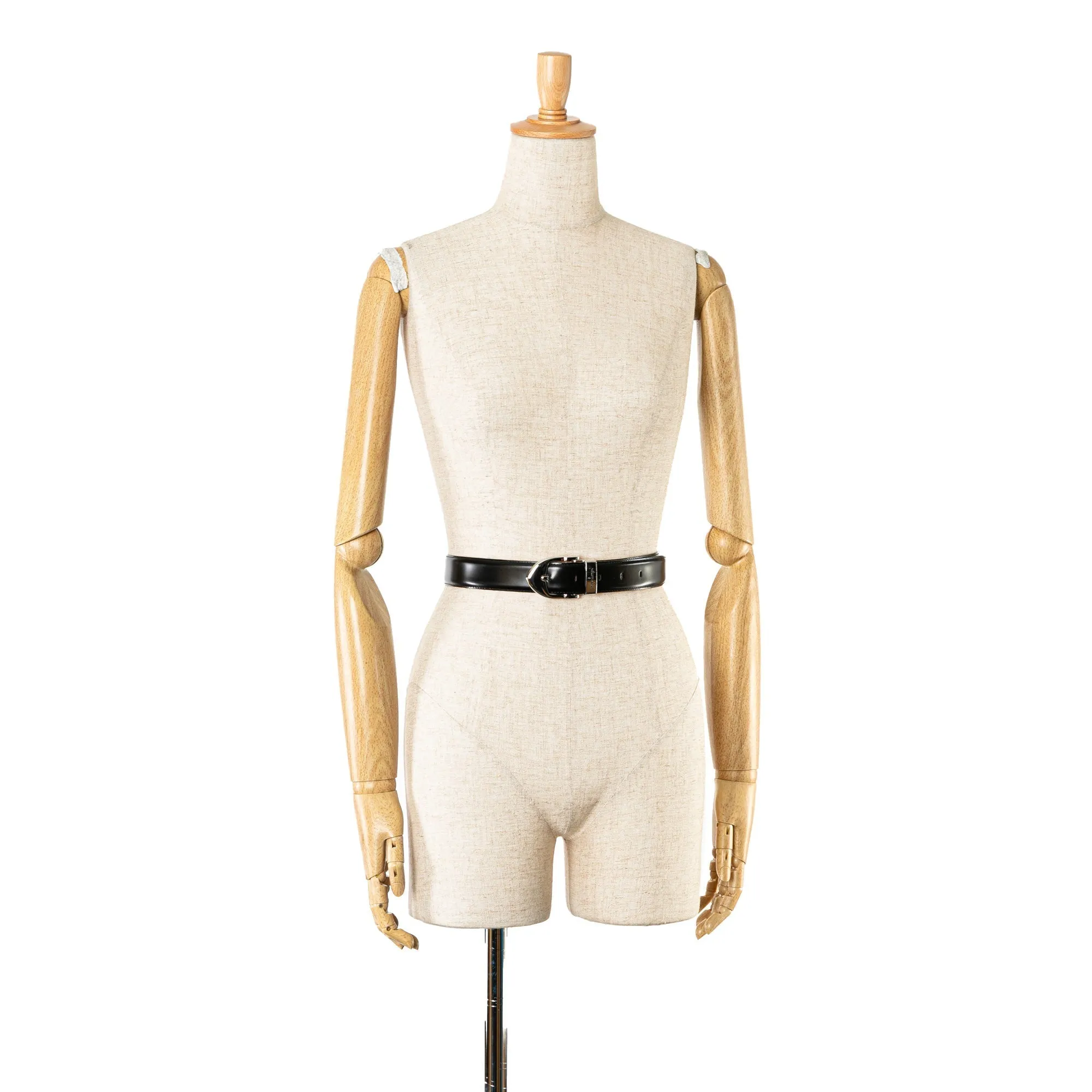 Black Louis Vuitton Ceinture Classic Belt