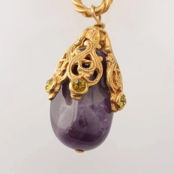 Chanel 05A Coco Mark Amethyst Pearl