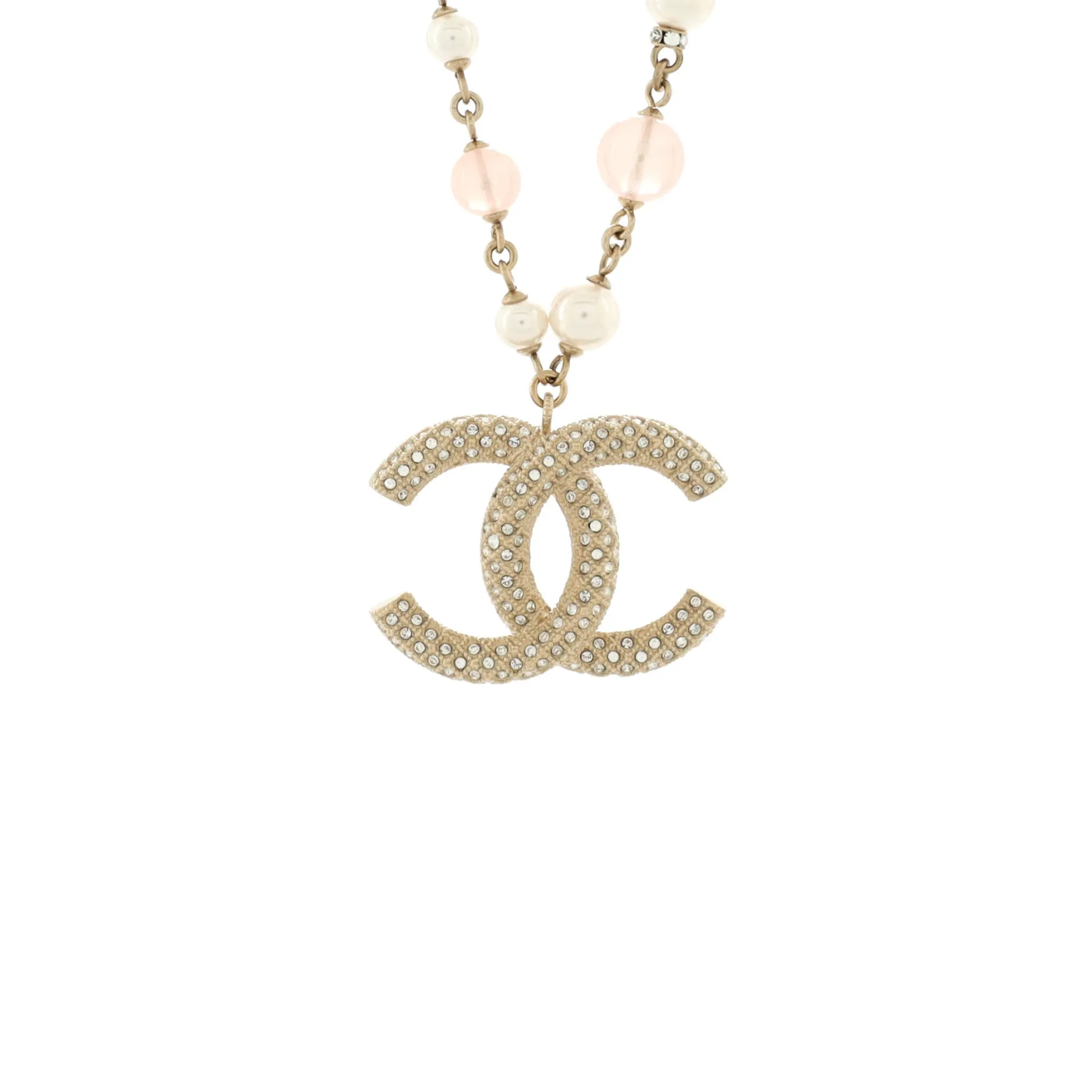Chanel Cc Long Pendant Necklace Metal
