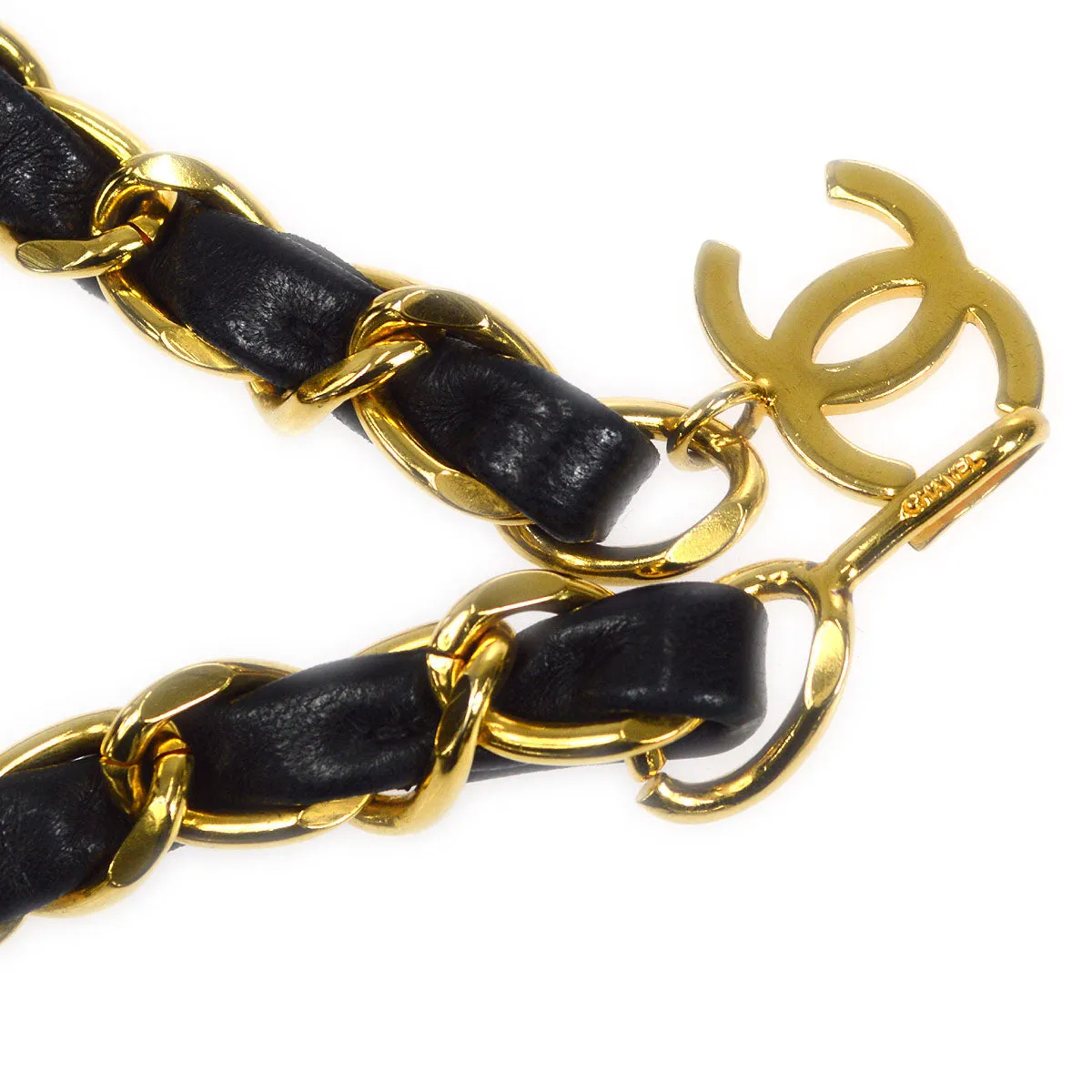CHANEL Classic Flap Micro Bum Belt Bag Gold Chain Black Lambskin 25543