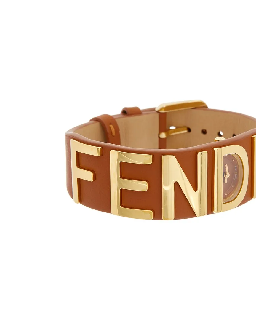 FENDI Fendigraphy Leather Bracelet Watch