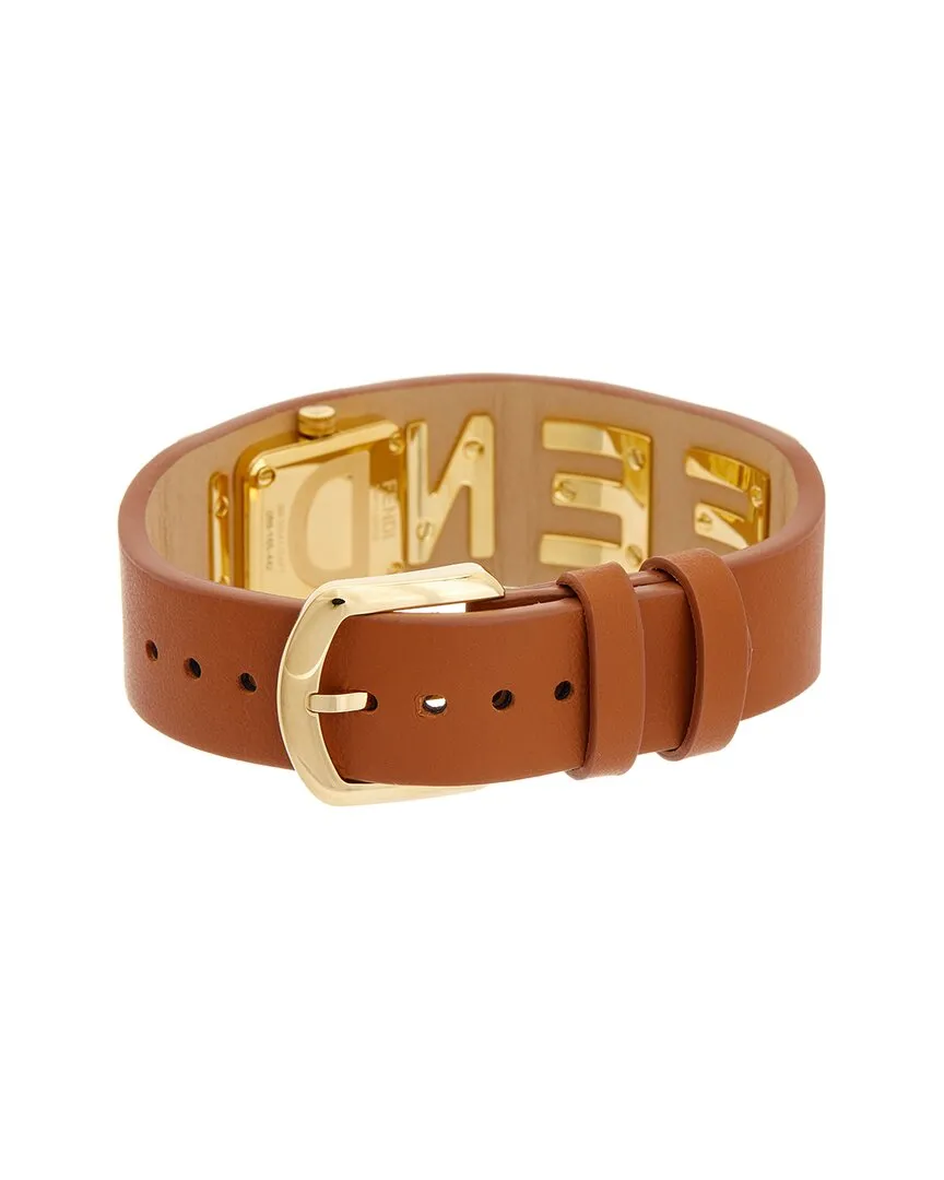FENDI Fendigraphy Leather Bracelet Watch