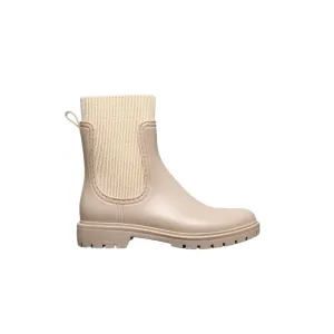 IVACHY Women's Waterproof Chelsea Boots – Ankle-Length, Slip-Resistant, Pull-On Rain Boots with 3 cm Block Heel- Wellie booties BG-594