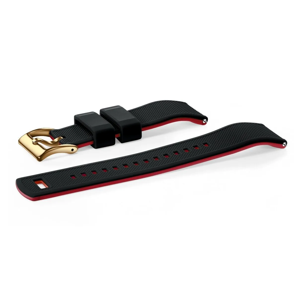 Rafael Silicone Tropic Watch Strap With Gold-Tone Tang Buckle