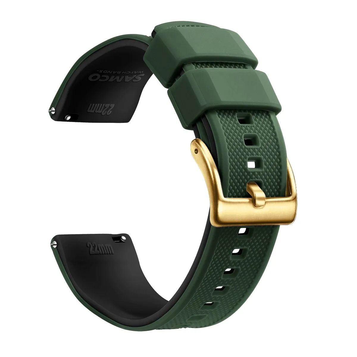 Rafael Silicone Tropic Watch Strap With Gold-Tone Tang Buckle
