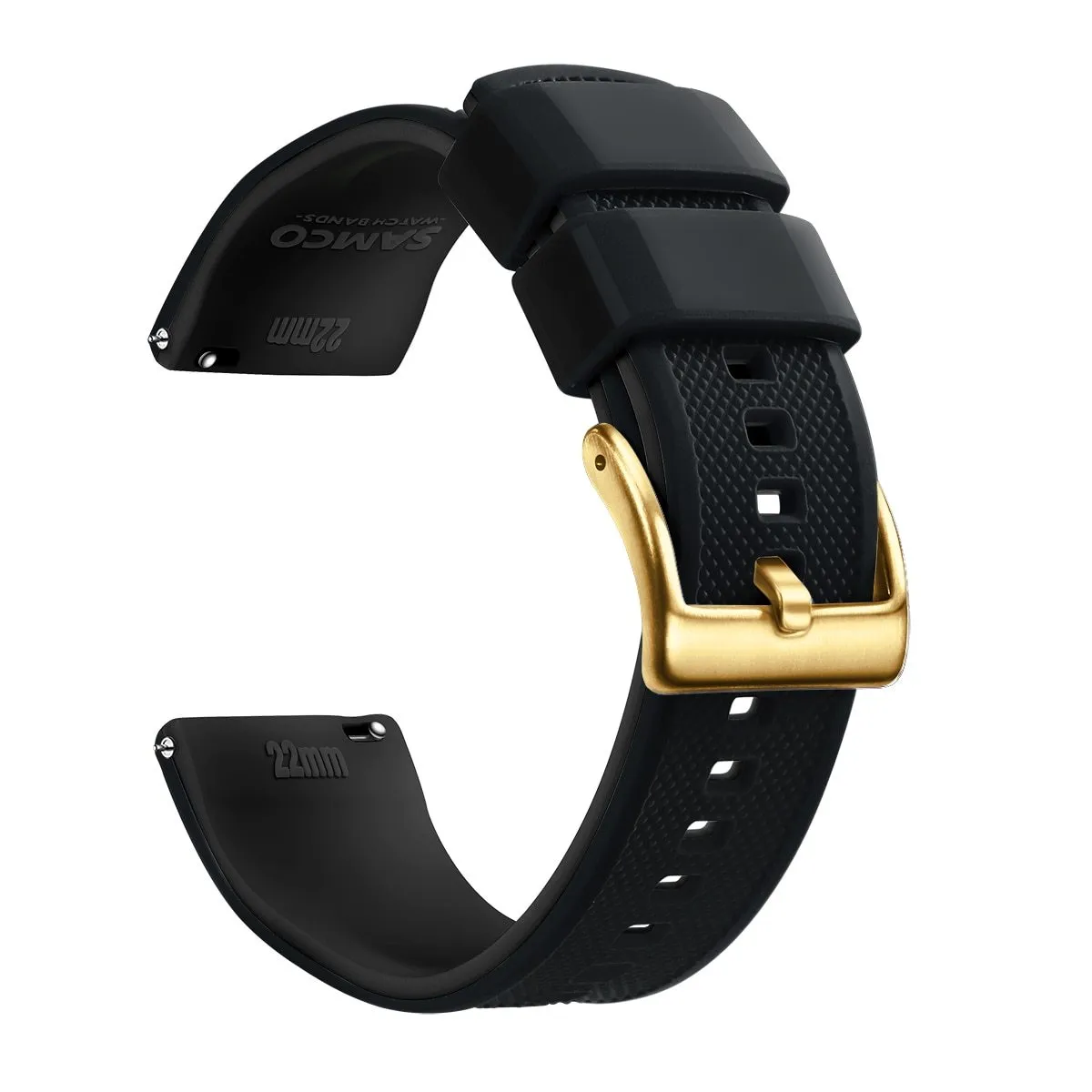 Rafael Silicone Tropic Watch Strap With Gold-Tone Tang Buckle