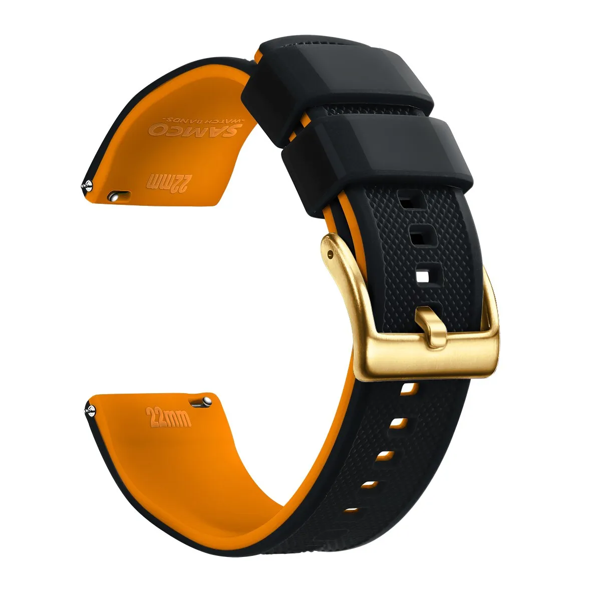 Rafael Silicone Tropic Watch Strap With Gold-Tone Tang Buckle