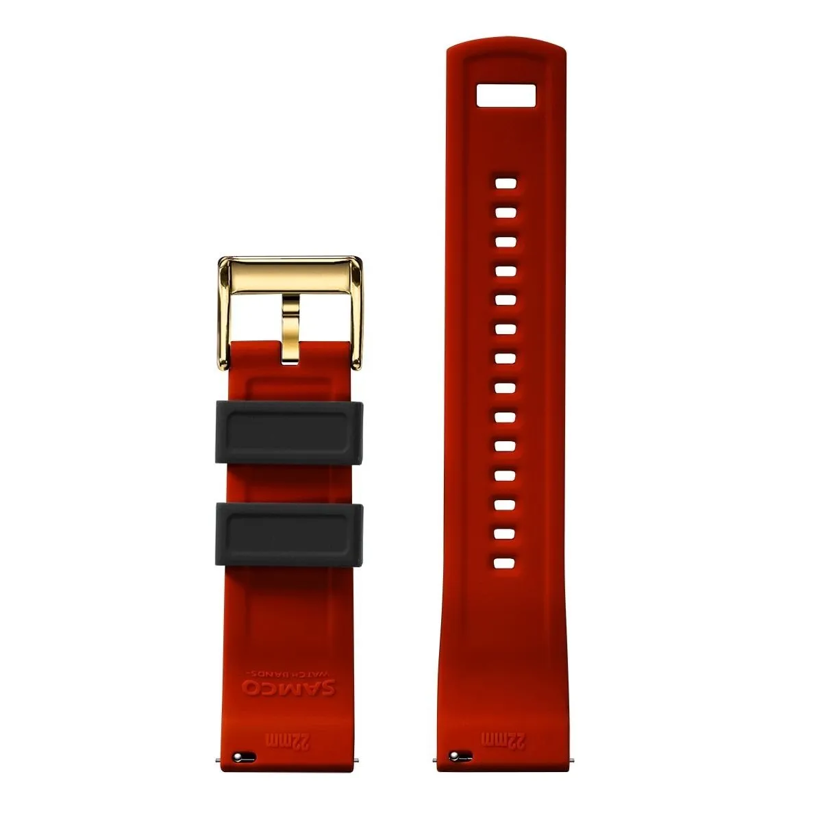 Rafael Silicone Tropic Watch Strap With Gold-Tone Tang Buckle